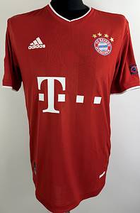 München, FC Bayern - Trikot 2020  | Original match worn FC Bayern Spielertrikot mit der Nummer 19 von Alphonso Davies. Getragen in einem Championsleague in der Saison.2020/2021 .Status ABB. - Bild 2