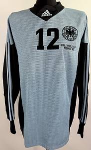 DFB  - Trikot 1998 WM Kahn  | Original match issued DFB Spielertrikot mit der Nummer 12 von Oliver Kahn. Vorbereitet für ein Spiel der Fußball Weltmeisterschaft 1998 in Frankreich. Trikot stammt aus der Sammlung eines ehemaligen DFB-Mitarbeiters. Status ABB. - Bild 2