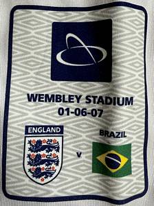 England - Trikot 2007 Beckham  | Original match issue   Spielertrikot der englischen Nationalmannschaft mit der Nummer 7 von David Beckham.Vorbereitet für das Wembley - Eröffnungsspiel am 01.06.2007 gegen Brasilien.Status ABC. - Bild 4