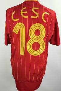 Spanien - Trikot 2006 WM  | Original match worn Spanien Spielertrikot mit der Nummer 18 von Cesc Fàbregas.Getragen in einem der 4 Spiele die Spanien bei der Fußball Weltmeisterschaft 2006 bestritt. Status AAB. - Bild 3