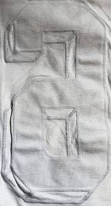  - Original match-issued DFB player shirt (No. 6) from the 1980 U21 national team. Sourced from the collection of a former DFB team bus driver. Status: ABA (Match-Issued). Long-sleeve shirt; Size 7/8; Sewn-on DFB logo; Rubberized Erima manufacturer logo; Rubberized player number; 50% Polyester, 50% Cotton; Made in West Germany. Condition: A- - Bild 9