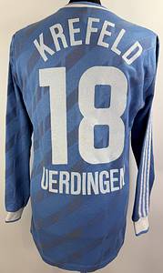 Uerdingen,Bayer 05  - Trikot 1987  | Original match worn Bayer 05 Uerdingen   Spielertrikot mit der Nummer 15, vermutlich getragen von Robert Prytz in der Saison 1987/1988.Trikot stammt aus der Sammlung von Matthias Herget. Status ABA. - Bild 3