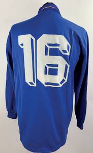 Italien - Trikot 1987  | Original match issued Italien Trikot von einem Einwechselspieler. Aus dem Spiel gegen Deutschland am 18.04.1987.Trikot wurde nach dem Spiel getauscht. Trikot stammt aus der Sammlung von deutschen Nationalspieler Matthias Herget. Status AAA. - Bild 3