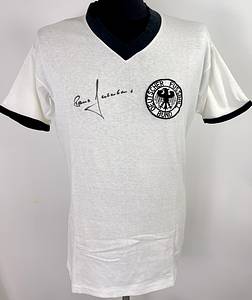 DFB - Trikot 1973 Beckenbauer  | Original match worn Deutschland  Spielertrikot mit der Nummer 5. Getragen von Franz Beckenbauer im Spiel gegen Brasilien 1973 in Berlin am 16.06.1973. Trikot stammt aus der Sammlung eines ehemaligen DFB-Betreuers. Status ABB. - Bild 9