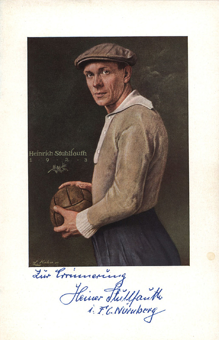  - Autograph German Football. Heiner Stuhlfauth Condition: B-
