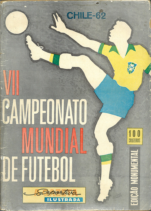 World Cup 1962. Rare Brasilian Report - World Cup 1962. Rare Brasilian Report: Brasilian report of the World Cup 1962 with 194 pages and 350 b/w photos. Attractive MC cover illustration, printed on newspaper! Size 24x33cm.  (PORTUGUESE). Condition: C
