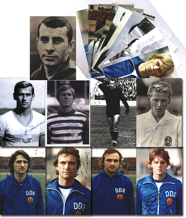 Sorry, no english description is available. ...  -  Condition: .....Alles Porträtfotos! Davon fünf verstorbene (pankau, P.Rock, Körner, Weigang, Brauer) und 16 andere Spieler: Bielau, W.Peter, G.Weber, Rangust,