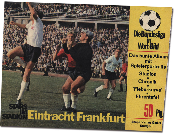 Frankfurt - Stars im  | "Eintracht Frankfurt"-Ausgabe der Serie „Stars im Stadion. Die Bundesliga in Wort + Bild. Das bunte Album mit Spielerportraits. Stadion. Chronik. „Fieberkurve“. Ehrentafel".