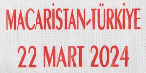 match worn shirt Turkey 2024 Arda Güler - Match worn / issued shirt of Türkiye with number 17 worn by Arda Güler in the friendly match Hungary v Türkiye (1:0) on March 23, 2024. With match print "Macaristan - Türkiye 22 Maart 2024". Güler came on as a substitute in the 61st minute. Status:AAB  --short sleeve; Size "M"; Turkish national coat of arms and Nike logo thickly rubberized; match print; shirt number, name of Güler, thinly gummed. Manufacturer: Nike - Dri-Fit ADV. --The shirt comes from a kit manager from Hungary. This shirt is said to be an exchange shirt that a Hungarian player swapped with Güler. -- shirt slightly stained.  ---Arda Güler (born 2005) is the talent of the year in Turkish football. He won the Spanish double with Real Madrid in 2024. Condition: A- - Bild 6