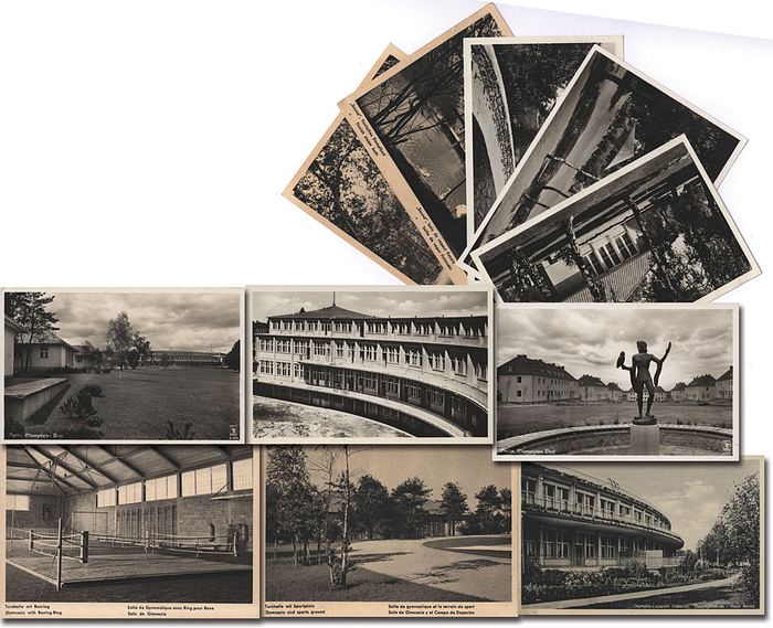 Postkarte OSS1936  | 11 verschiedene Postkarten vom Olympischen Dorf der Oympischen Spiele Berlin 1936.