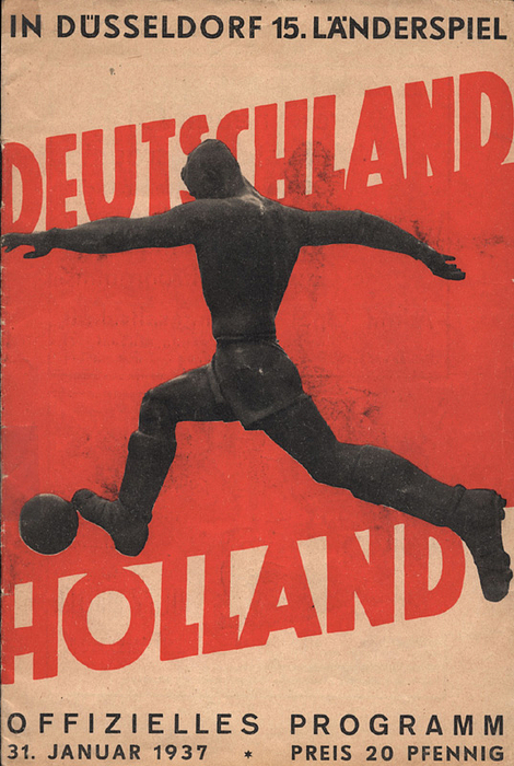Programm LS1937  | Deutschland - Holland 31.1.1937 in Düsseldorf.
