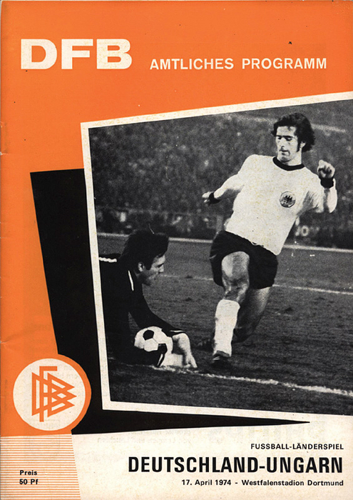 Programm LS1974  | Deutschland - Ungarn, 17.4.1974 in Dortmund
