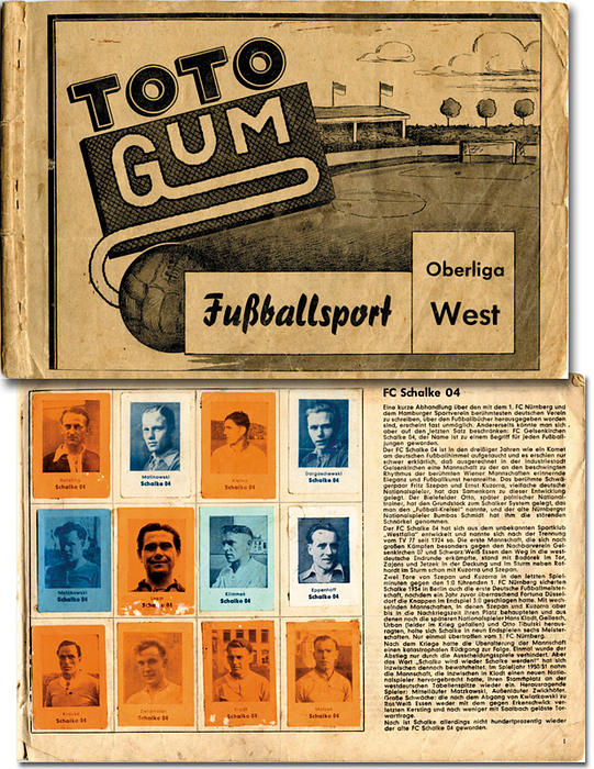 Sammelbilder-Toto Gum  | Fußballsport Oberliga West.
