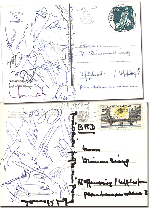 Sorry, no english description is available. ... German Football Autograph DFB 1978 -  Condition: A.....