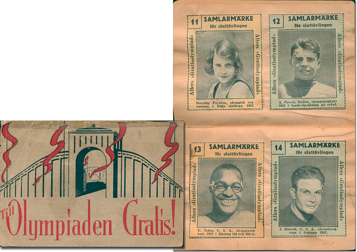 Sammelbilder-Allers  | Till Olympiaden Gratis!.