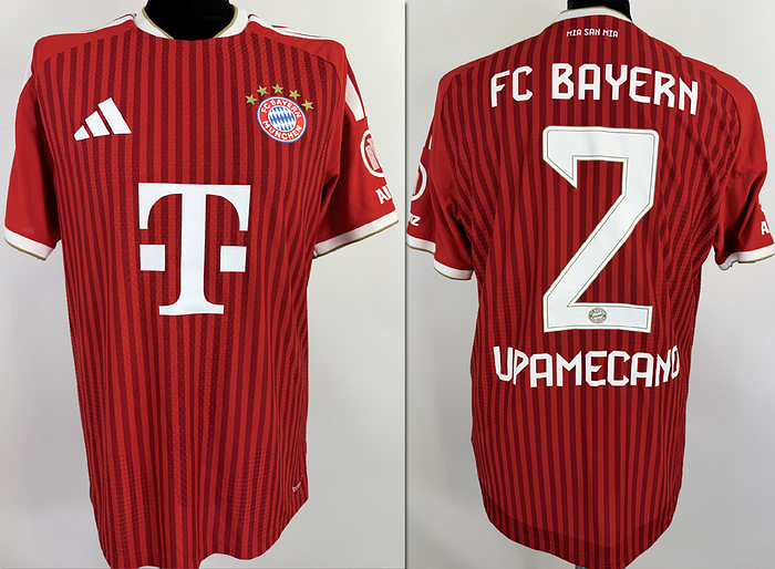 München,FC Bayern  - Trikot 2026  | Original match worn FC Bayern  Spielertrikot mit der Nummer 2 von Dayot Upamecano. Getragen in einem Vorbereitugsspiel in der Saison 2026/2027. Status ABB