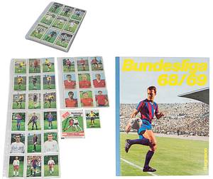 Sammelbilder-Bergmann 66  | Fußball Bildersammelband 1966/67. Leeralbum (unbeklebt, Zustand B) ca. 400 original Signaturen der Spieler auf 368 Karten (nur Karte Nr. 36 Elmar May ist unsigniert). Dabei: 6 ungeöffnete Kauftüten mit Bildern. - Bild 8