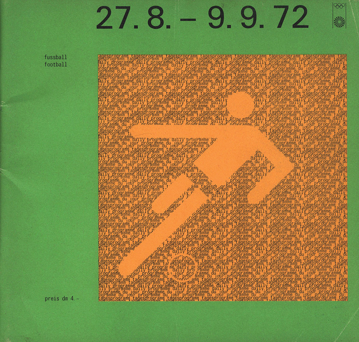 Programm OSS1972  | Gesamtprogramm Olympischen Spielen München 1972. Fußball 27.8. - 9.9.1972