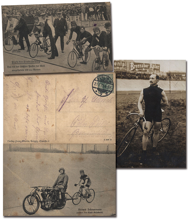 Sorry, no english description is available. ...  -  Condition: B-.....Die Postkarte wurde von Scheuermann mit Bleistift geschrieben, leicht verblaßt. Dabei: 2 weite Postkarte mit Scheuermann