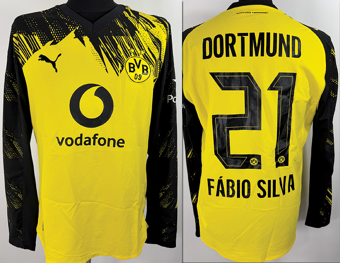 Dortmund, Borussia   - Trikot 2025  | Original match worn Borussia Dortmund  Spielertrikot mit der Nummer 21 von Fabio Silva. Getragen in einem Bundesligaspiel in der Saison 2025/2026..Status ABB