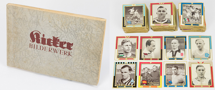 Sammelbilder-Kicker  | Kicker Bilderwerk. Die deutschen Nationalspieler. Sammelbilderalbum. Mit einem Nachtrag bis 31.12.1937! Insgesamt 372 erschienene Bilder!.