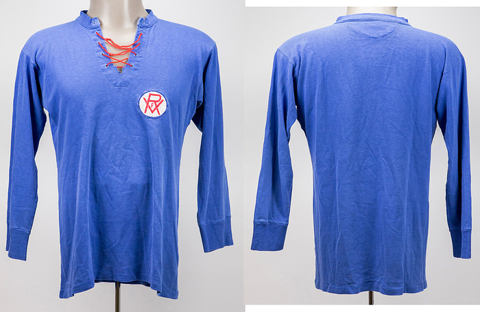 Mannheim, VfR - Trikot 1950s  | Original match worn Spielertrikot vom VfR Mannheim ohne Rückennummer. Getragen bei Spielen für den VfR Mannheim in der Oberliga in den 1950er Jahren. Status:ACA.
