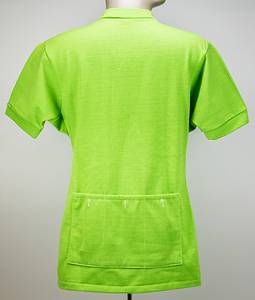 Radsporttrikot - 1971 Schär  | Original Radrenntrikot von Roland Schär (SUI). Punkte - Trikot getragen von Schär 1971 bei der Tour de l´Avenir. Hersteller "Le Coq Sportif". Mit aufgesticktem Le Coq - Logo. Aufgenähtes, besticktes Werbebanner "Merlin plage". Rückeitig aufgenähte Taschen. - Bild 2