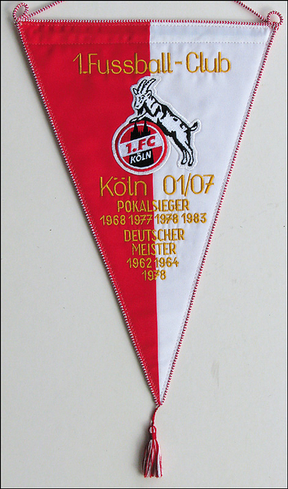 Sorry, no english description is available. ... German match pennant 01/07. 1.FC Cologne -  Condition: A.....