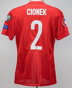 Polen - Trikot 2015  | Original match issued Spielertrikot von Polen mit der Rückennummer 2. Getragen von Cionek (wurde nicht eingewechselt) am 04.09.2015 in UEFA Euro 2016 Qualispiel gegen Deutschland (1:3). Status:AAB. - Bild 2