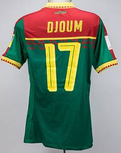 Kamerun - Trikot 2017  | Original match worn / issued Spielertrikot von Kamerun mit der Rückennummer 17. Getragen von Djoum am 25.06.2017 im Spiel um den Confederations Cup 2017 in Rußland gegen Deutschland (1:3). Status:AAB. - Bild 2