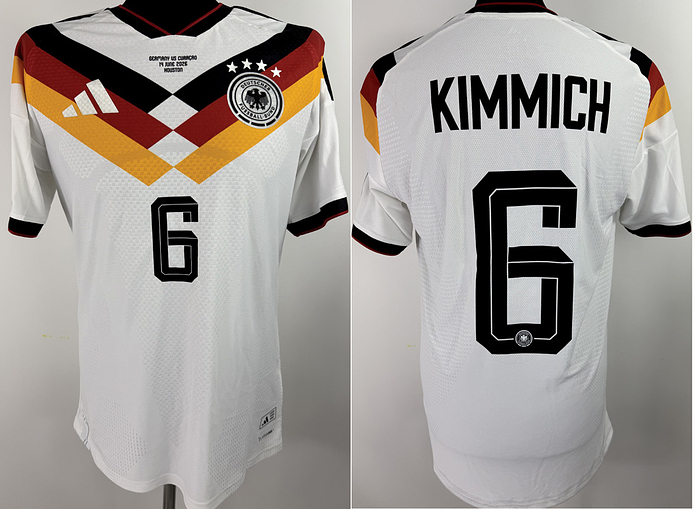 DFB  - Trikot 2026 WM  | Original match issued DFB Spielertrikot mit der Nummer 6 von Joshua Kimmich´. Vorbereitet für das WM-2026 Vorrundenspiel gegen Curracao am 14.06.2026 in Boston.Trikot stammt aus der Sammlung eines ehemaligen DFB-Mitarbeiters. Status: AAB