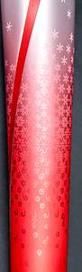 Olympic Winter Games Bejing 2022 Olympic Torch - Original Olympic torch "Flying" fromt the Olympic Winter Games in Beijing 2022 with mounted Olympic Games emblem and inscription  "Beijing 2022". Designed by "Lenovo Team". Aluminium, 82 cm. In original presentation box (88x16.2x16.2 cm). The colours red and silver stand for fire and ice, the red line symbolises the Great Wall. Due to the Corona Pandemic there was only a three day torch relay with 1.200 runners in Beijing, Zhangjiakou and Hebei Province. This torch is hard to get outside of China. Torch as good as new (Condition: A). Comes with original stand for the torch Condition: A - Bild 6