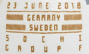 Adidas Ball 2018  | „Adidas Telstar Official Match Ball FIFA World Cup Russia 2018". Mit match print "23 June 2018 Germany - Sweden. Sochi Group F". FIFA Quality Pro 202.A1R". Größe 5. Made in China. - Bild 5