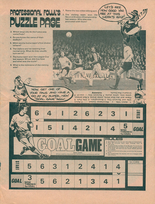 Derby County - 1975  | Großes Farbmagazin - Mannschaftsfoto "Derby County 1975-76" mit 9 original Signaturen der Spieler, 42x27,5 cm