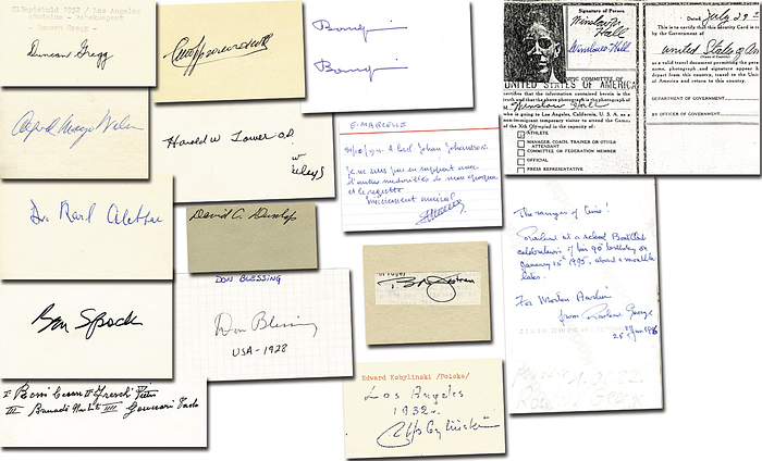 Sorry, no english description is available. ... Olympic Games 1924 - 1932 15x Autograph rowing -  Condition: A-.....