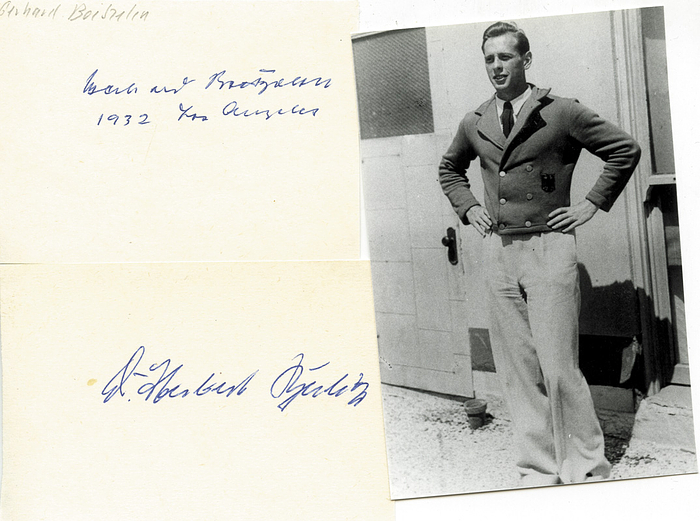 Autograph Olympic Games 1932 rowing. Germany