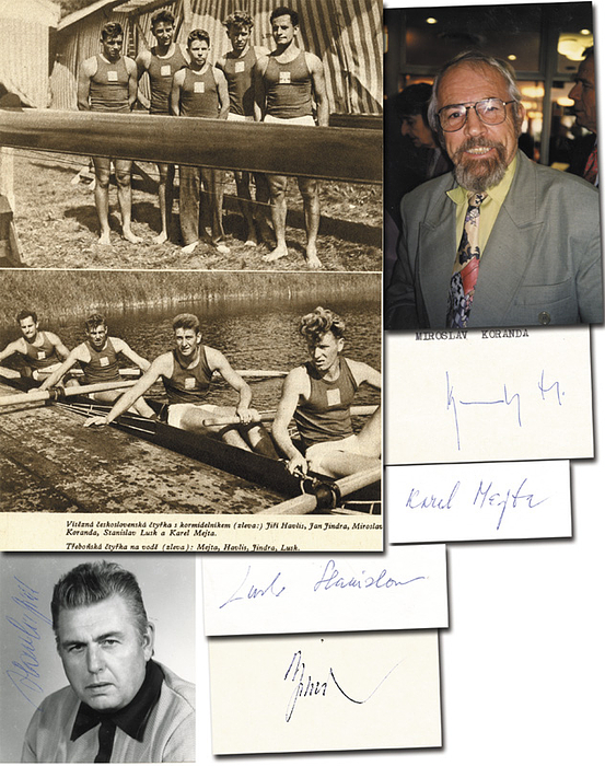 Olympic Games 1952 Autograph Rowing CSSR