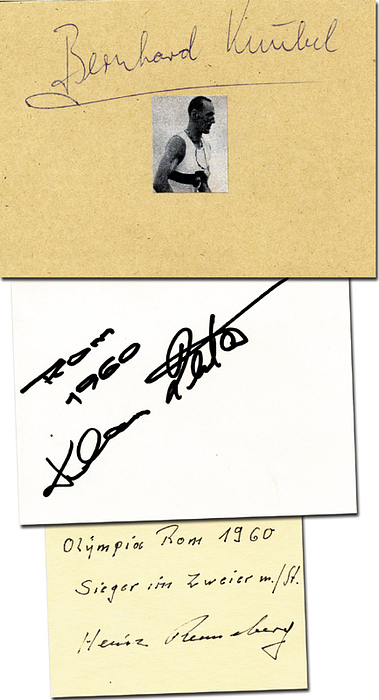 Sorry, no english description is available. ... Olympic Games 1960 Autograph rowing Germany -  Condition: A-.....