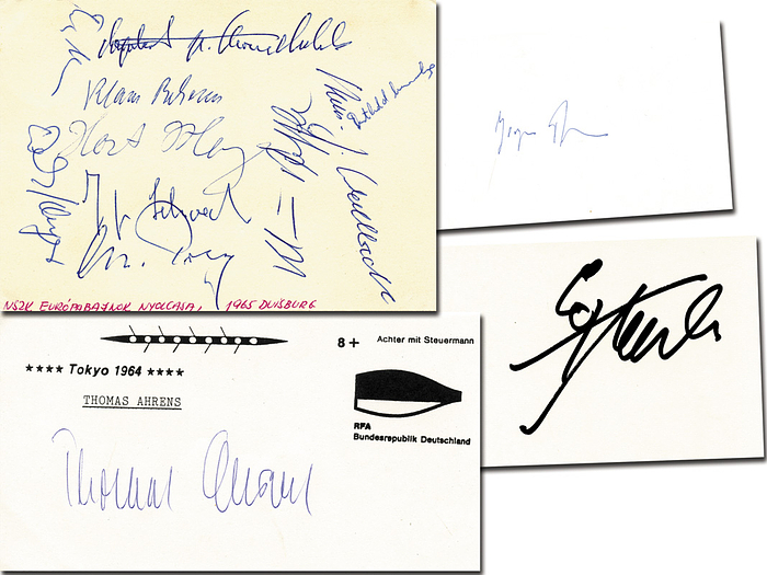 Olympic Games 1964 Autograph rowing Germany