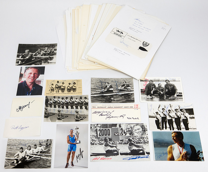 Olympic Games 1976 + 1980 176x Autograph rowing