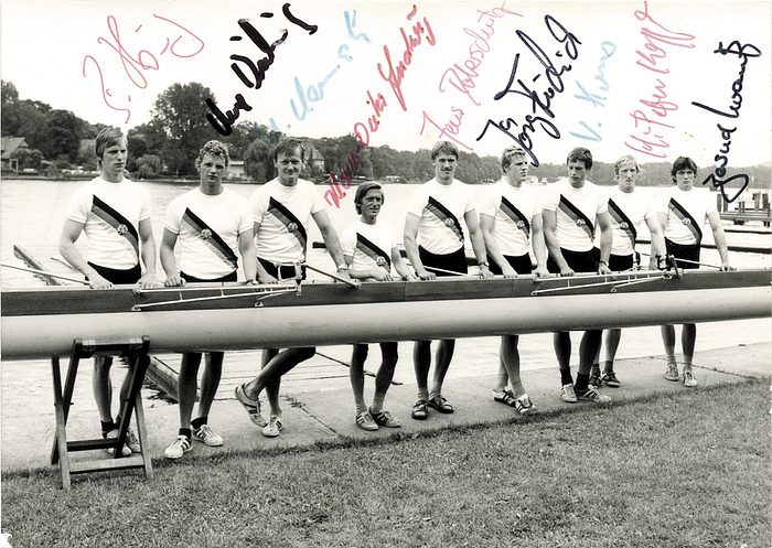 Olympic Games 1980 Autograph rowing GDR