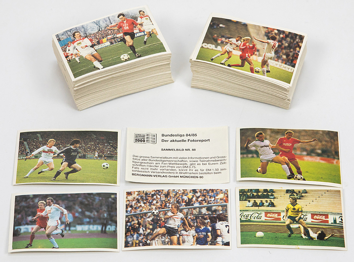 Sorry, no english description is available. ... Football Sticker Album from Bergmann 1984/85 -  Condition: A.....Mit zahlreichen Doubletten.