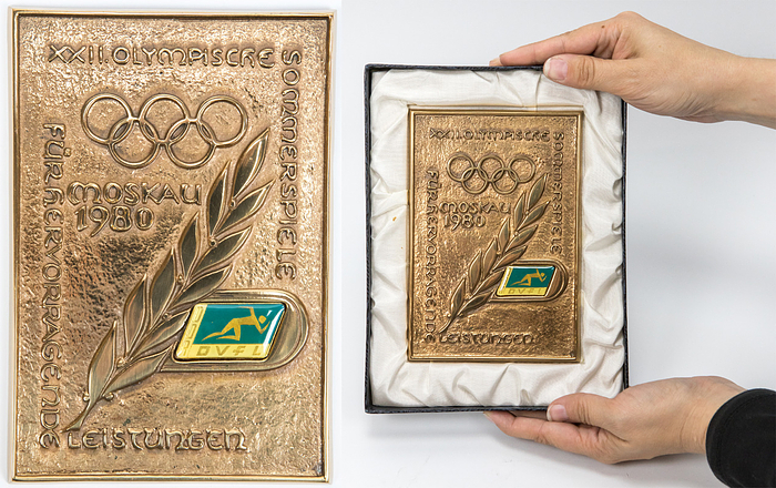 Olympic Games 1980 Plaque of honour GDR