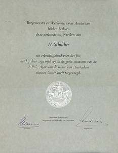 Ajax Amsterdam 1972 Diploma Eurocup - Bild 2