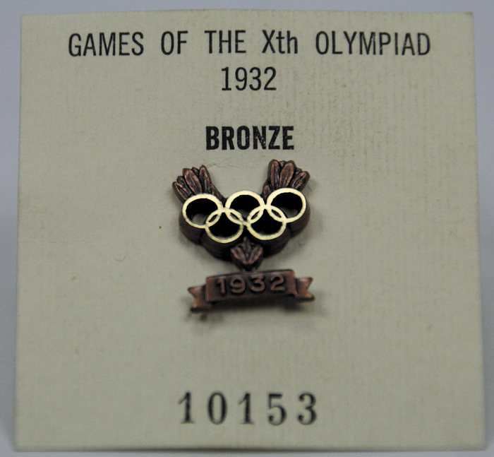Olympic Games 1932. IOC Bronze Medal Winner Pin