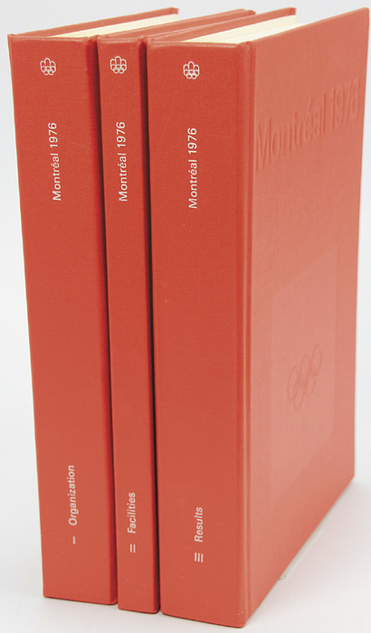 Games of the XXI Olympiad Montréal 1976. Jeux de la XXIe Olympiade Montréal 1976. Official Report. 3 Volumes.