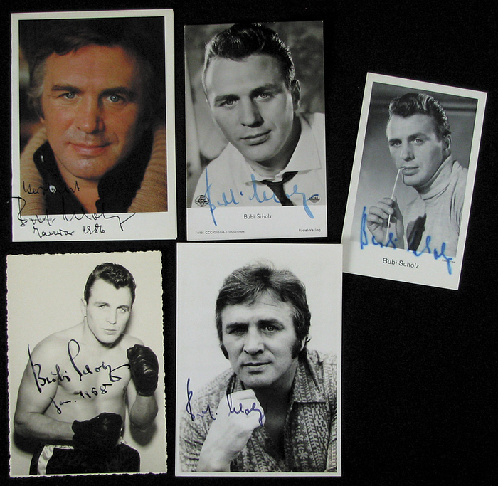 German Boxing Autograph Bubi Scholz