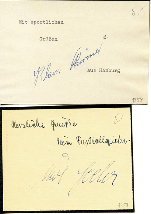 Sorry, no english description is available. ... Autograph Football Germany. Klaus Stuermer + Seel -  Condition: A-.....