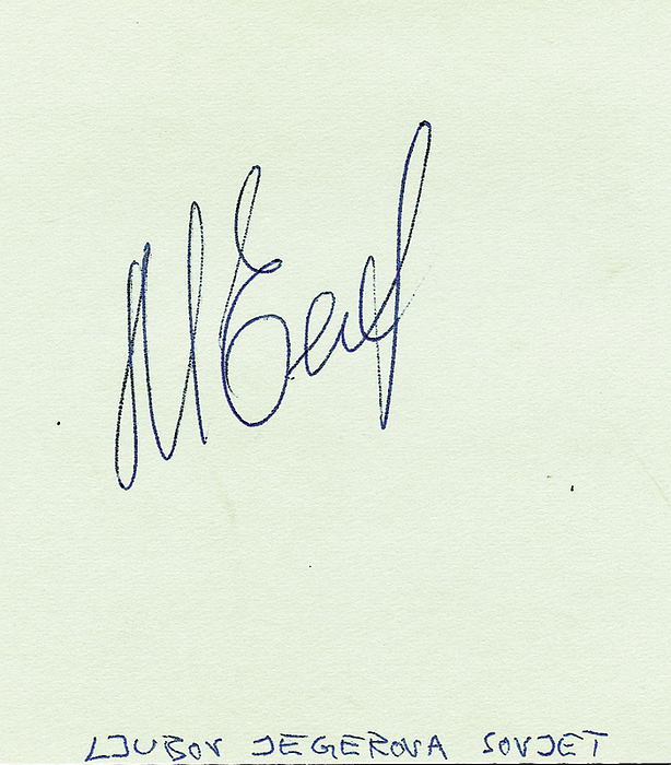 Olympic Games 1992 - 1994 Autograph Biathlon USSR