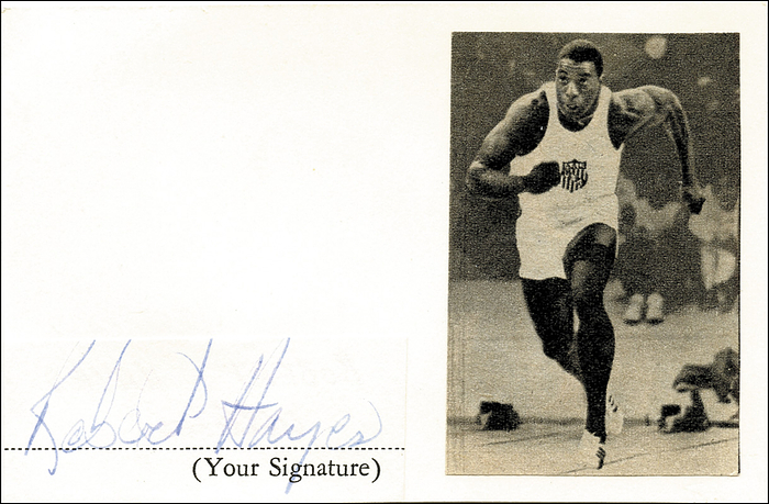 Sorry, no english description is available. ... Autograph Olympic games 1964 Athletics  USA -  Condition: A.....
